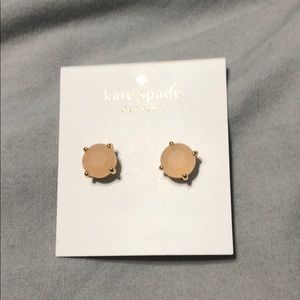 Kate Spade nude stud earrings